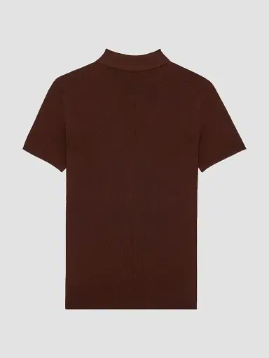 Saint Laurent Men's Polo Shirt in Seedstitch Silk | Thumbnail 2