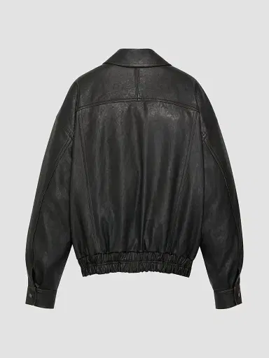 Saint Laurent Men's Jacket in Grained Lambskin - Reglisse - Size 40 | Thumbnail 2 Saint Laurent Men's Jacket in Grained Lambskin - Reglisse - Size 40 | Thumbnail 2