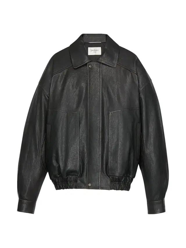 Saint Laurent Men's Jacket in Grained Lambskin - Reglisse
