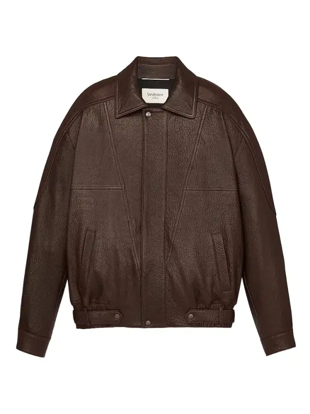 Men's Jacket in Bubbled Lambskin - Brun Sepia
