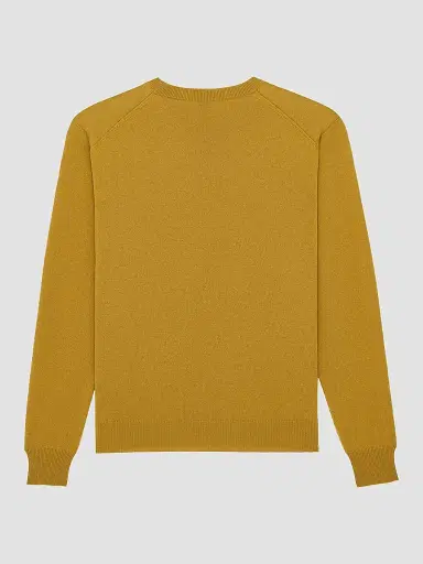 Saint Laurent Women's Crewneck Sweater in Cashmere - Moutarde | Thumbnail 2