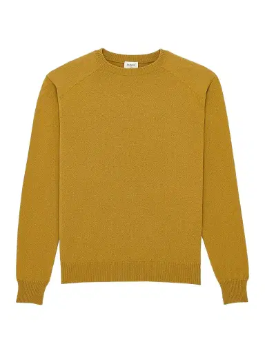Saint Laurent Women's Crewneck Sweater in Cashmere - Moutarde | Thumbnail 1