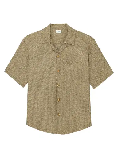 Saint Laurent Men's Shirt in Geometric Silk | Thumbnail 1