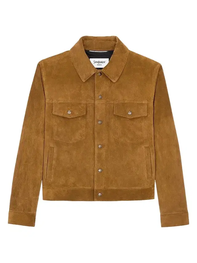 Men's Short Jacket in Vintage Split Leather - Noix