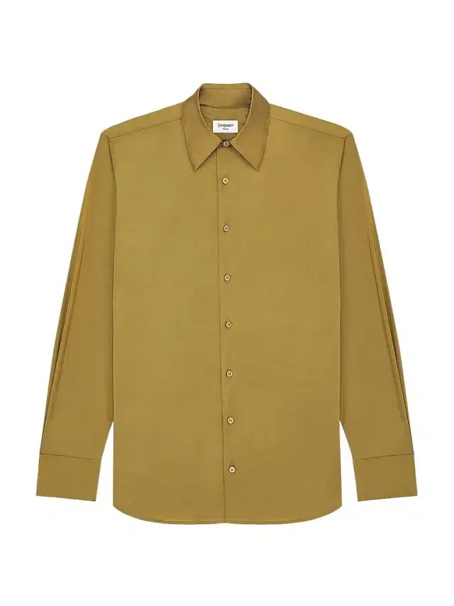Men's Shirt in Taffeta - Kaki Mordore