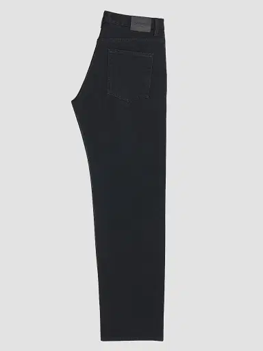 Saint Laurent Men's Tapered High-Rise Jeans - Old Black - Size 29 | Thumbnail 2