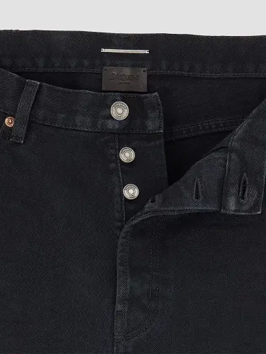 Saint Laurent Men's Tapered High-Rise Jeans - Old Black - Size 29 | Thumbnail 3