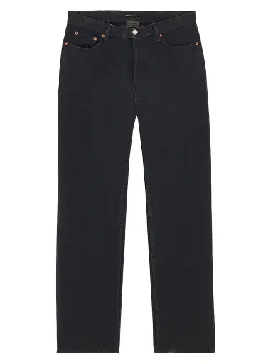 Saint Laurent Men's Tapered High-Rise Jeans - Old Black - Size 29 | Thumbnail 1