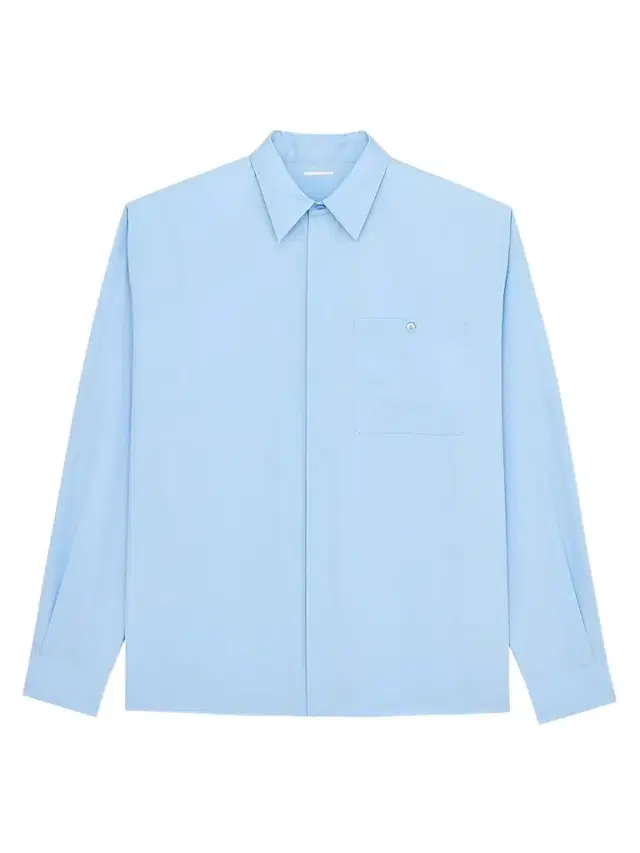 Men's Shirt in Cotton Poplin - Bleu