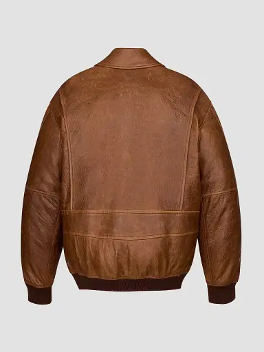 Saint Laurent Women's Padded Bomber Jacket - Marron Terracotta | Thumbnail 2