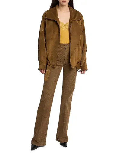 Saint Laurent Women's 70's Pants in Corduroy | Thumbnail 2 Saint Laurent Women's 70's Pants in Corduroy | Thumbnail 2