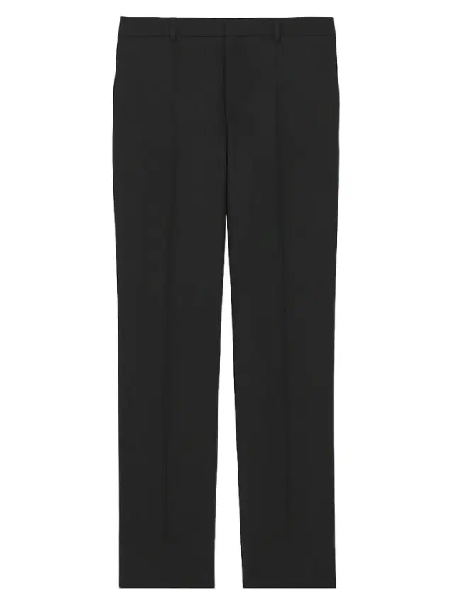 Saint Laurent Men's Slim-Fit Pants in Virgin Wool - Noir