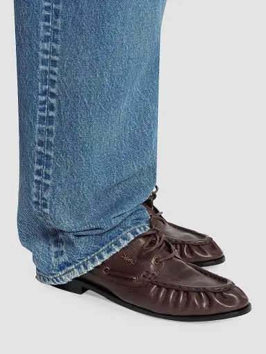 Saint Laurent Men's Le Loafers Bateau in Smooth Leather - Paris Brown - Size 12.5 | Thumbnail 5 Saint Laurent Men's Le Loafers Bateau in Smooth Leather - Paris Brown - Size 12.5 | Thumbnail 5