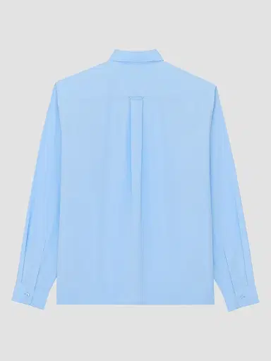 Saint Laurent Women's Shirt in Cotton Poplin - Blue | Thumbnail 2