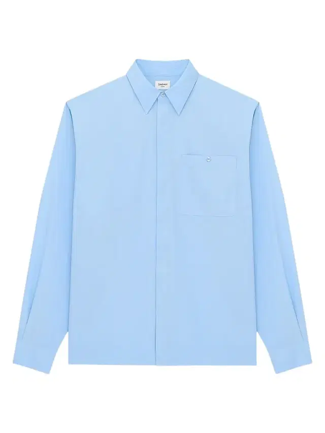 Women's Shirt in Cotton Poplin - Blue