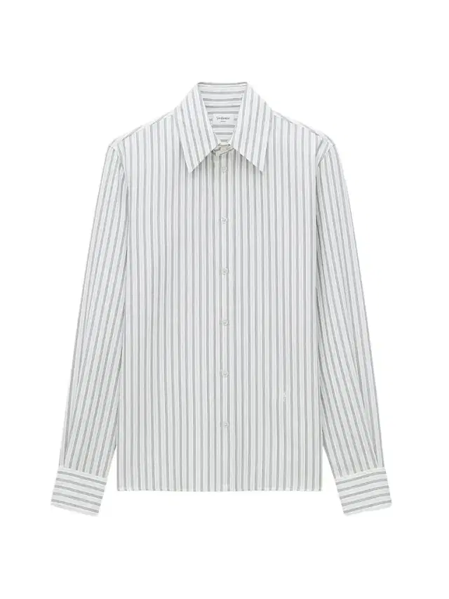 Men's Cassandre Shirt in Striped Cotton - Craie Taupe Noir