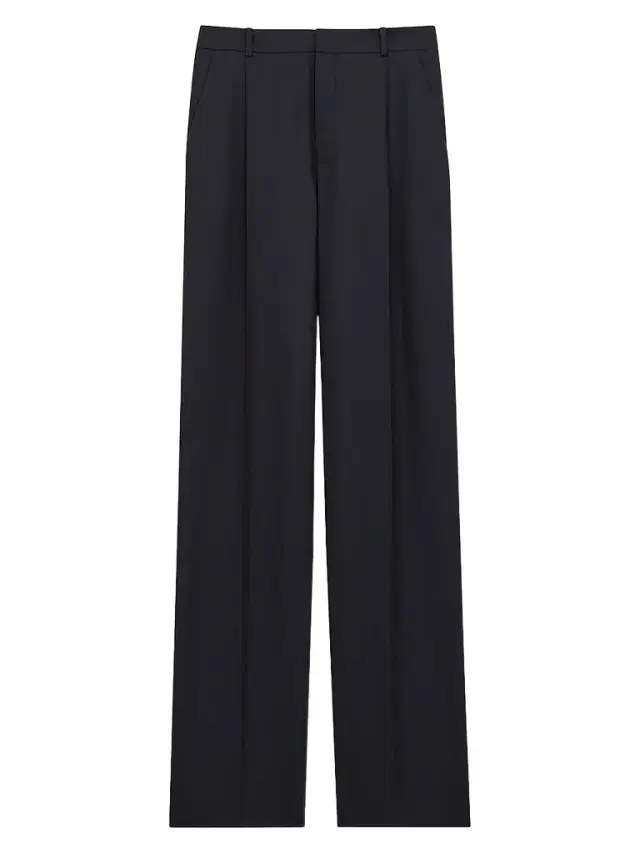 Women's Pants in Grain De Poudre - Dark Navy