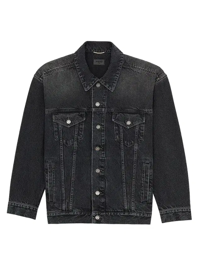 Women's Oversized Jean Jacket - Ash Black