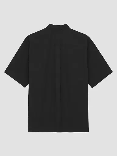 Saint Laurent Men's Pajama Shirt in Cotton Poplin - Noir - Size 15.5 | Thumbnail 2 Saint Laurent Men's Pajama Shirt in Cotton Poplin - Noir - Size 15.5 | Thumbnail 2