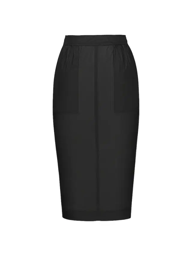 Women's Pencil Skirt in Nylon - Noir
