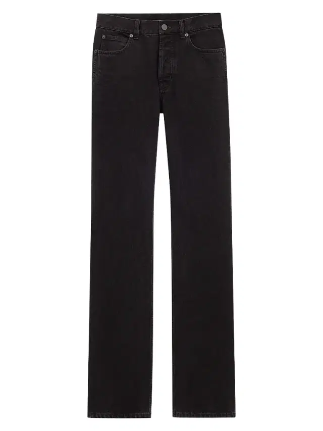 Women's Nico Mid-Rise Straight Jeans - Berlin Black