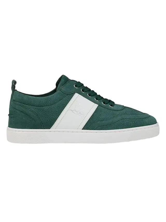 Christian Louboutin Men's Retero Low-Top Sneakers - Agave