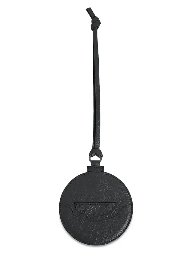Balenciaga Women's Le City Round Mirror Charm - Black