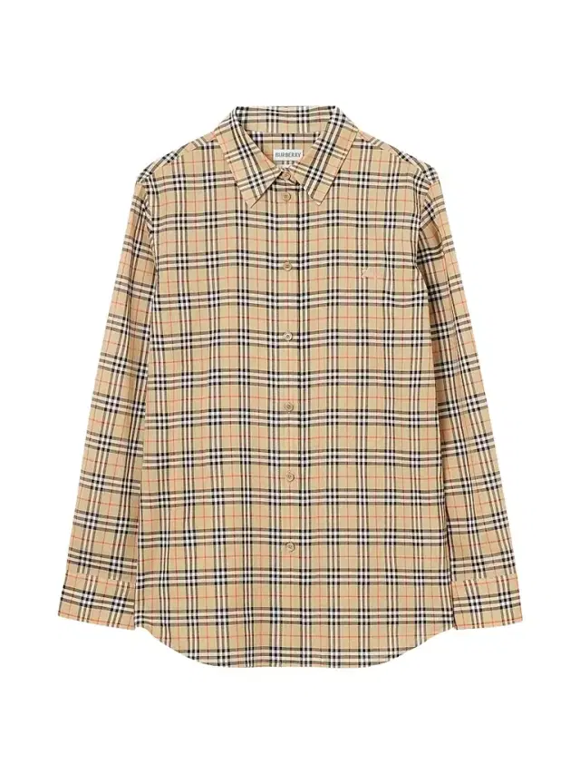 Burberry Women's Emma Check Cotton Shirt - Sand Check