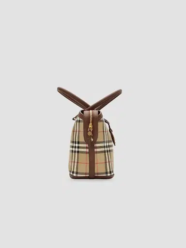 Burberry Women's Check Zipped Tote | Thumbnail 6