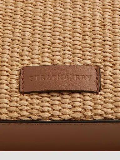 Strathberry Women's Mini Raffia & Leather Tote Bag | Thumbnail 7 Strathberry Women's Mini Raffia & Leather Tote Bag | Thumbnail 7