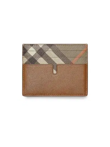 Burberry Men's Pop Check Leather Card Case | Thumbnail 2 Burberry Men's Pop Check Leather Card Case | Thumbnail 2