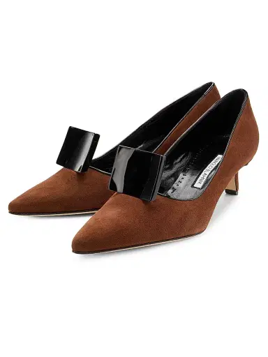 Manolo Blahnik Women's Potoka 50MM Suede Pumps | Thumbnail 2 Manolo Blahnik Women's Potoka 50MM Suede Pumps | Thumbnail 2