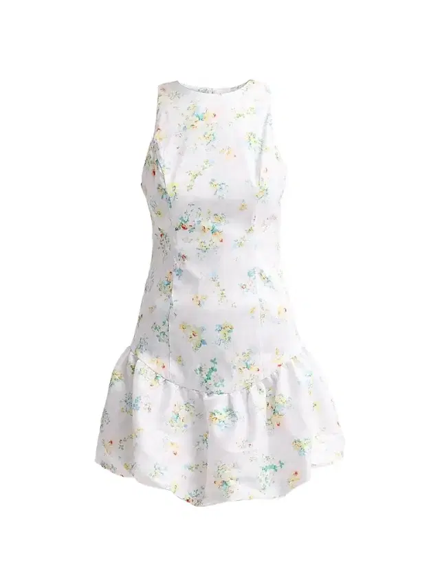 Kika Vargas Women's Birgit Pastel Meadow Taffeta Mini Dress - Pastel