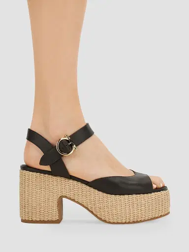 Ferragamo Women's Nerea 90MM Leather Espadrille Sandals - Naturale Biscotto - Size 11 | Thumbnail 2 Ferragamo Women's Nerea 90MM Leather Espadrille Sandals - Naturale Biscotto - Size 11 | Thumbnail 2