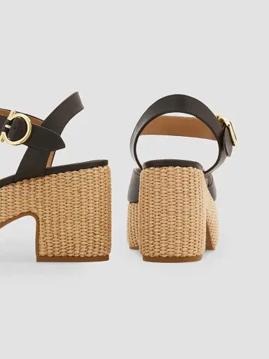 Ferragamo Women's Nerea 90MM Leather Espadrille Sandals - Naturale Biscotto - Size 11 | Thumbnail 6 Ferragamo Women's Nerea 90MM Leather Espadrille Sandals - Naturale Biscotto - Size 11 | Thumbnail 6