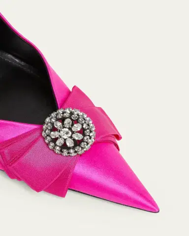 Balenciaga 110mm Avenue Palazzo Embellished Satin Pumps | Thumbnail 5 Balenciaga 110mm Avenue Palazzo Embellished Satin Pumps | Thumbnail 5