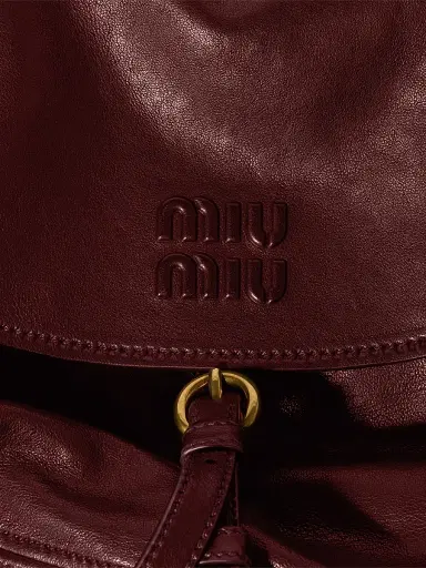 Miu Miu Women's Rendezvous Leather Hobo Bag - Dark Red | Thumbnail 5