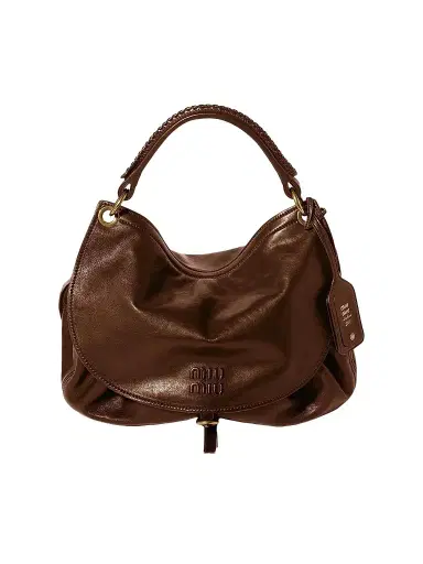 Miu Miu Women's Leather Hobo Bag | Thumbnail 1 Miu Miu Women's Leather Hobo Bag | Thumbnail 1