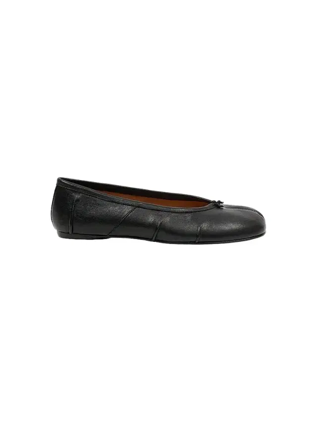 Maison Margiela Women's Tabi Leather Ballerina Flats - Black