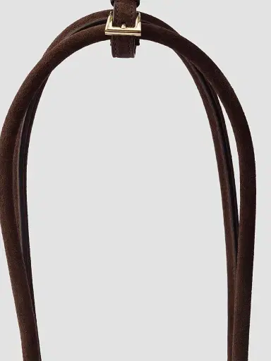 Prada Women's Bonnie Suede Top Handle Bag - Brown | Thumbnail 6 Prada Women's Bonnie Suede Top Handle Bag - Brown | Thumbnail 6