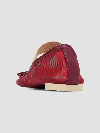 MM6 MAISON MARGIELA Women's Elastic Mesh Ballet Flats | Thumbnail 3