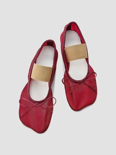 MM6 MAISON MARGIELA Women's Elastic Mesh Ballet Flats | Thumbnail 4