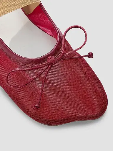 MM6 MAISON MARGIELA Women's Elastic Mesh Ballet Flats | Thumbnail 5