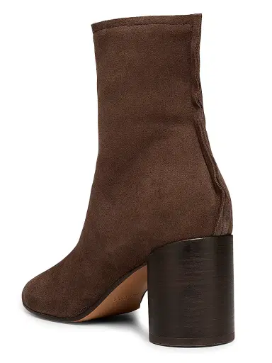 MM6 MAISON MARGIELA Women's Stitch 70MM Central-Seam Suede Ankle Boots | Thumbnail 3