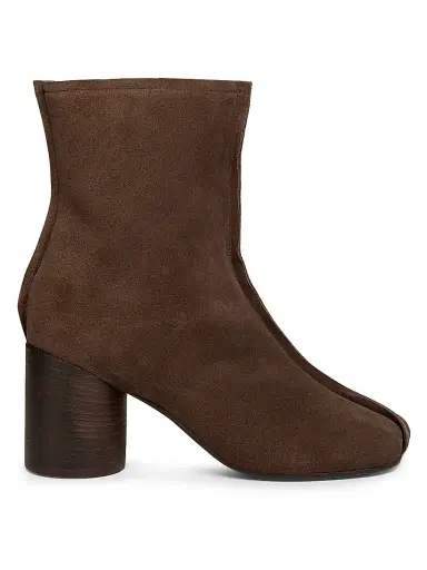 MM6 MAISON MARGIELA Women's Stitch 70MM Central-Seam Suede Ankle Boots | Thumbnail 1