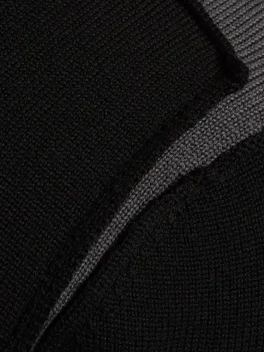 MM6 MAISON MARGIELA Men's Wool Crewneck Sweater - Black Dark Grey - Size XXL | Thumbnail 7