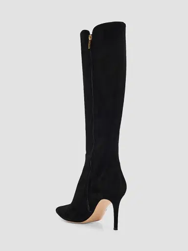 Gianvito Rossi Women's 85MM Suede Stiletto Knee High Boots - Nero Black - Size 12 | Thumbnail 4 Gianvito Rossi Women's 85MM Suede Stiletto Knee High Boots - Nero Black - Size 12 | Thumbnail 4