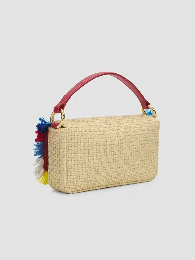 Dolce & Gabbana Women's Fringed Raffia Shoulder Bag | Thumbnail 2