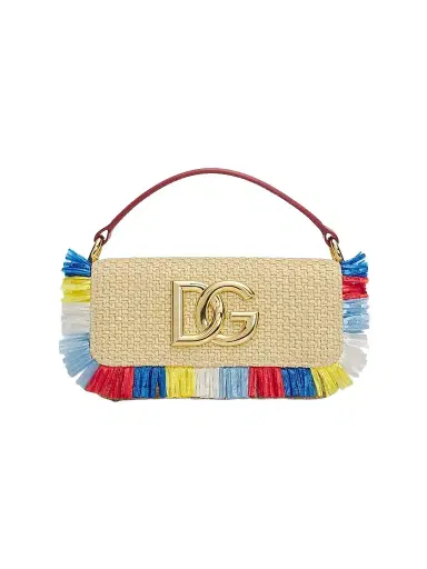 Dolce & Gabbana Women's Fringed Raffia Shoulder Bag | Thumbnail 1