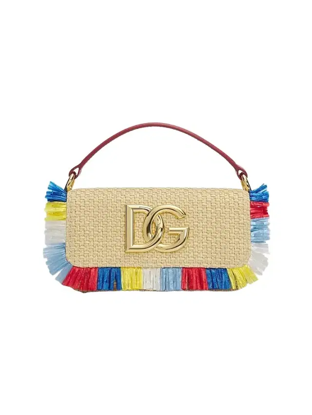 Dolce & Gabbana Women's Fringed Raffia Shoulder Bag - Naturale Multicolor